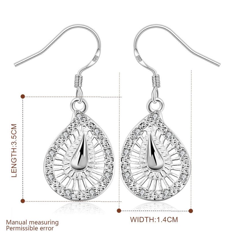Wholesale Vintage Ethnic Earring Geometric Antique Silver Color Gold Hollow Flower Drop Earring Piercing Earring Statement Jewelry TGSPDE360 4