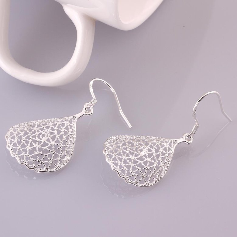 Wholesale European and American fashion earrings Vintage hollow nest shape Dangle Earrings For Women Engagement Wedding Jewelry TGSPDE012 2