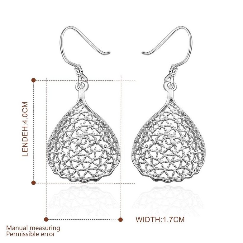 Wholesale European and American fashion earrings Vintage hollow nest shape Dangle Earrings For Women Engagement Wedding Jewelry TGSPDE012 3