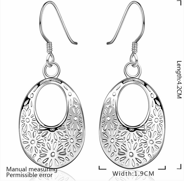 Wholesale European and American fashion earrings Vintage Court geometric pattern Dangle Earrings For Women Engagement Wedding Jewelry TGSPDE054 0