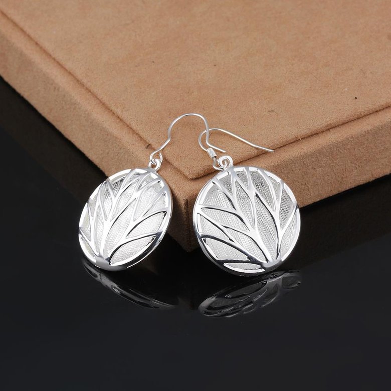 Wholesale Fashionable Modern Women's Earrings delicate branch  pattern round Girl Earrings Accessories Elegant Declaration Jewelry Gift TGSPDE082 0