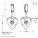 Wholesale Romantic Silver plated  Heart CZ Dangle Earring delicate wedding and daily collocation jewelry  TGSPDE094 0 small