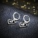 Wholesale Romantic Silver plated  Heart CZ Dangle Earring delicate wedding and daily collocation jewelry  TGSPDE094 2 small