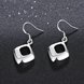 Wholesale New fashion New Design silver plated jewelry Women's earrings rhombic Fashion jewelry TGSPDE116 1 small