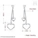 Wholesale Simple Design Silver Color Hollow Heart tassel Drop Earrings For Women New Brand Fashion Ear fine Gift TGSPDE137 0 small