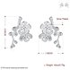 Wholesale Romantic Silver Plated plum Dangle Earring for women Temperament jewelry gift TGSPDE140 0 small