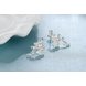 Wholesale Romantic Silver Plated plum Dangle Earring for women Temperament jewelry gift TGSPDE140 1 small