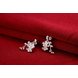 Wholesale Romantic Silver Plated plum Dangle Earring for women Temperament jewelry gift TGSPDE140 2 small