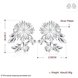 Wholesale Romantic Silver Plated chrysanthemen Dangle Earring for women Temperament earring jewelry gift TGSPDE141 1 small