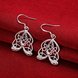 Wholesale Classic Silver Geometric Dangle Earring unique hollow earring for women wholesale jewelry from China  TGSPDE157 1 small