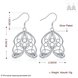 Wholesale Classic Silver Geometric Dangle Earring unique hollow earring for women wholesale jewelry from China  TGSPDE157 3 small