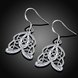 Wholesale Classic Silver Geometric Dangle Earring unique hollow earring for women wholesale jewelry from China  TGSPDE157 4 small
