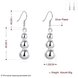 Wholesale Trendy Silver Round Dangle Earring For Women 10MM Smooth Solid Bead Dangle Earring Fashion Jewelry from China TGSPDE167 4 small