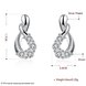 Wholesale Romantic Silver Water Drop CZ Dangle Earring simple design fine gift for wedding jewelry  TGSPDE201 0 small