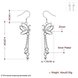 Wholesale Classic hot selling  Silver Animal CZ Dangle Earring butterfly long tassel earring women wedding party jewelry TGSPDE034 2 small