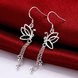 Wholesale Classic hot selling  Silver Animal CZ Dangle Earring butterfly long tassel earring women wedding party jewelry TGSPDE034 4 small