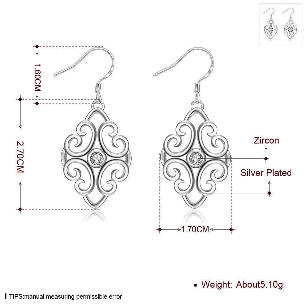 Wholesale European and American fashion earrings Vintage Court geometric pattern Dangle Earrings For Women Engagement Wedding Jewelry TGSPDE043 0