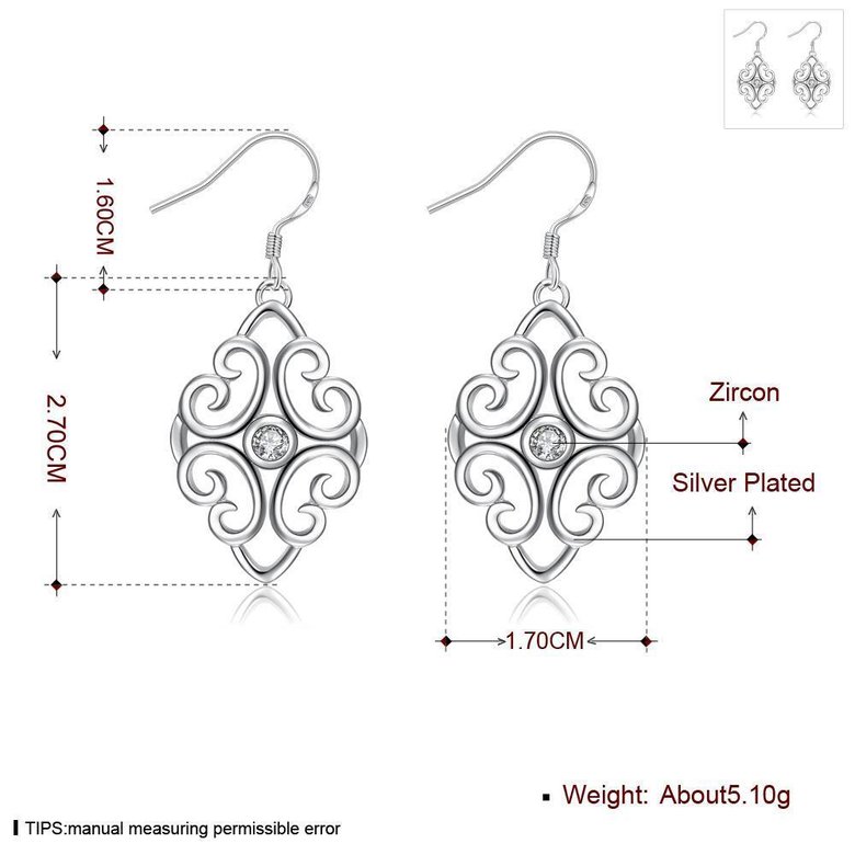 Wholesale European and American fashion earrings Vintage Court geometric pattern Dangle Earrings For Women Engagement Wedding Jewelry TGSPDE043 0