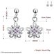 Wholesale Romantic Cute flower zircon Vintage Long Drop Dangle Earrings For Women  Engagement Wedding Jewelry Gift TGSPDE052 0 small