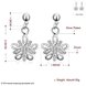 Wholesale Romantic Cute flower zircon Vintage Long Drop Dangle Earrings For Women  Engagement Wedding Jewelry Gift TGSPDE052 4 small