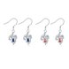 Wholesale Classic luxury Silver round Dangle Earring Blue crystal long Drop Earrings For Women Bridal Wedding Jewelry Gifts TGSPDE105 1 small