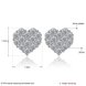 Wholesale Ladies Earrings Silver Plated Couple Earrings Love Cubic Zirconia Earrings Fashion Charm Jewelry Birthday Gift for Girlfriend TGSPE197 0 small