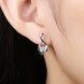 Wholesale Curve eight shape White CZ Fashion Silver Stud Earring For Women Making Fashion wedding party Gift TGSPE211 4 small