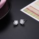 Wholesale Cute Cat Stud Earrings for Women Silver plated Minimalist Animal Ear Studs Engagement Statement Jewelry TGSPE048 1 small