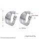 Wholesale Romantic Silver Round Stud Earring 2020 New Hoop Multi Line Earrings Fashion Jewelry Factory Direct Sales TGSPE120 2 small