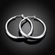 Wholesale Romantic Silver Round Stud Earring Simple Hoop Earrings For Women Fashion Jewelry Wedding Accessories TGSPE129 0 small