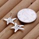 Wholesale Cute Starfish Stud Earrings for Women Silver Fashion Earings Studs Korean Design Jewelry TGSPE133 0 small