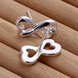 Wholesale Romantic Curve 8 shape Fashion Silver Stud Earring For Women Making Fashion wedding party Gift TGSPE138 2 small