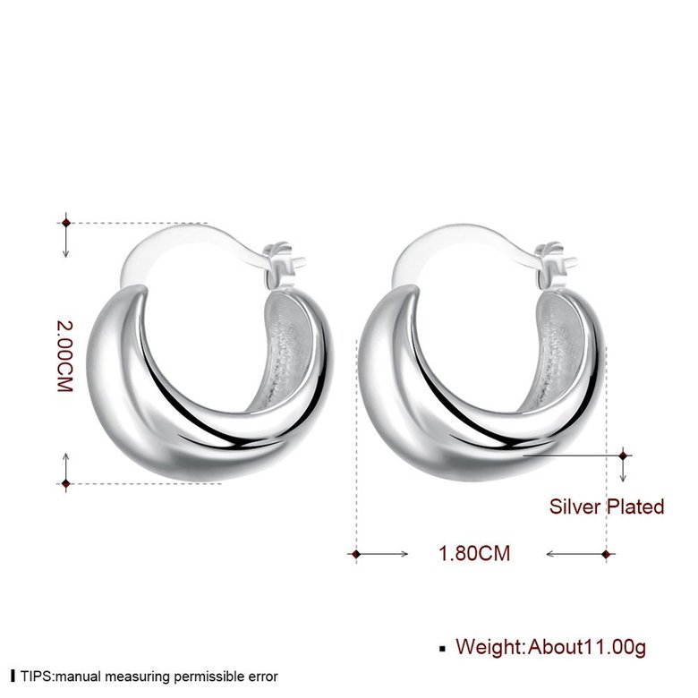 Wholesale Fashion jewelry from China Smooth Egg Noodle Earrings Women Party Gift Fashion Charm Wedding Engagement Jewelry TGSPE139 1