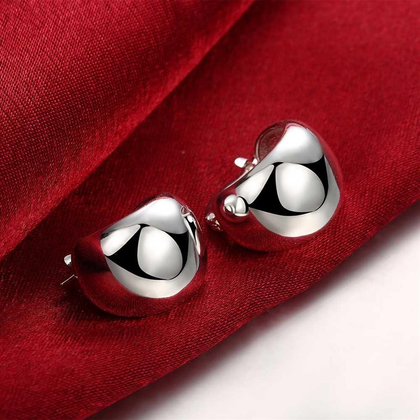 Wholesale Fashion jewelry from China Smooth Egg Noodle Earrings Women Party Gift Fashion Charm Wedding Engagement Jewelry TGSPE139 3