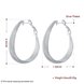 Wholesale Romantic Classic Big Circle Hoop Charm Earrings Woven mesh silver plated for Women Party Gift Fashion Wedding Engagement Jewelry TGSPE143 0 small