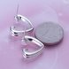 Wholesale Romantic Silver plated Stud Earring For Women Hollow heart shape Stud Earrings Simple Fashion Fine Jewelry Party Student Gift TGSPE144 0 small