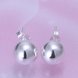 Wholesale High Quality Silver plated Round Circle Solid Ball Bead Stud Earring Woman Fashion Wedding Engagement Jewelry TGSPE147 0 small