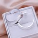 Wholesale Classic Smooth Silver plated earring for Women Hoop Earring Gift Christmas Party Wedding Top Selling Fashion Jewelry TGSPE149 0 small