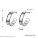 Wholesale Classic Smooth Silver plated earring for Women Hoop Earring Gift Christmas Party Wedding Top Selling Fashion Jewelry TGSPE149 1 small