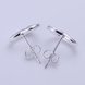Wholesale Simple Cute Female Love Heart Stud Earrings Silver plated Small Earrings Charm Wedding Earrings For Women TGSPE160 2 small