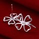 Wholesale New Arrival Romantic Silver plated Little four leaf clover Stud Earrings For Women Lovely Small Earrings Jewelry TGSPE161 0 small