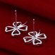 Wholesale New Arrival Romantic Silver plated Little four leaf clover Stud Earrings For Women Lovely Small Earrings Jewelry TGSPE161 2 small