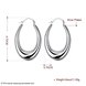 Wholesale Classic Big Circle Hoop Charm Earrings gorgeous silver plated for Women Party Gift Fashion Wedding Engagement Jewelry TGSPE166 0 small