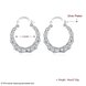 Wholesale Trendy Classic Big Circle bamboo-shaped Charm Earrings For Woman Fashion Party Wedding Engagement Party Jewelry TGSPE170 0 small