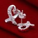 Wholesale Trendy Silver plated Heart Stud Earring Inlaid With Zircon Crystal Earrings For Women Wedding Jewelry Gifts TGSPE172 0 small
