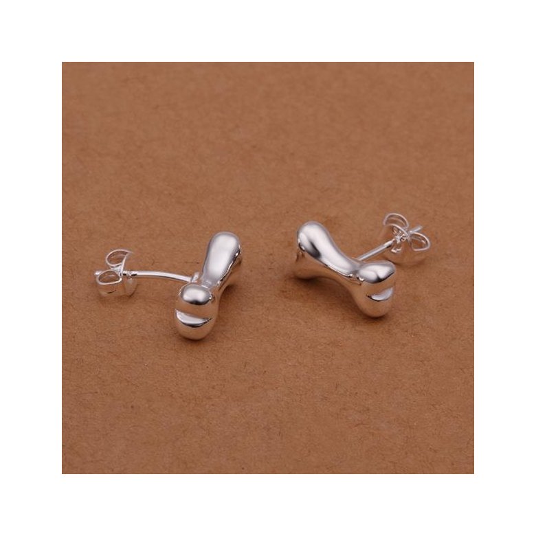 Wholesale jewelry from China Silver Earrings Fashion Jewelry Bone stud Earrings TGSPE196 0