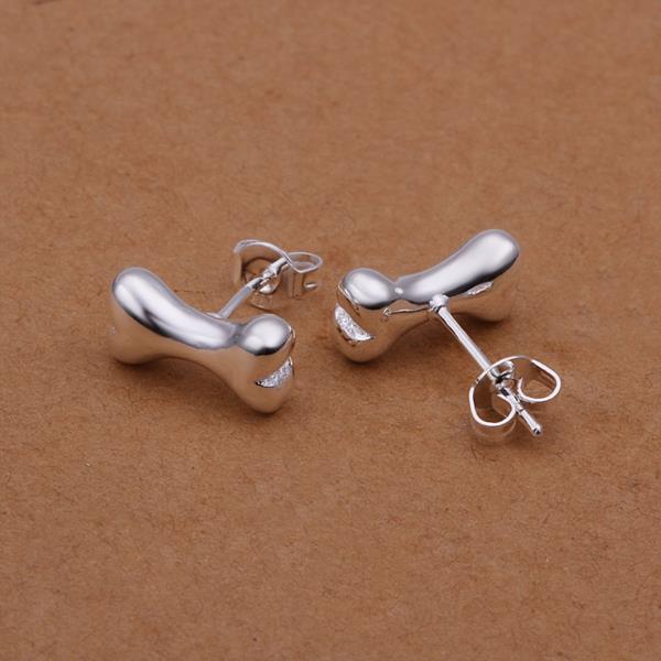 Wholesale jewelry from China Silver Earrings Fashion Jewelry Bone stud Earrings TGSPE196 3