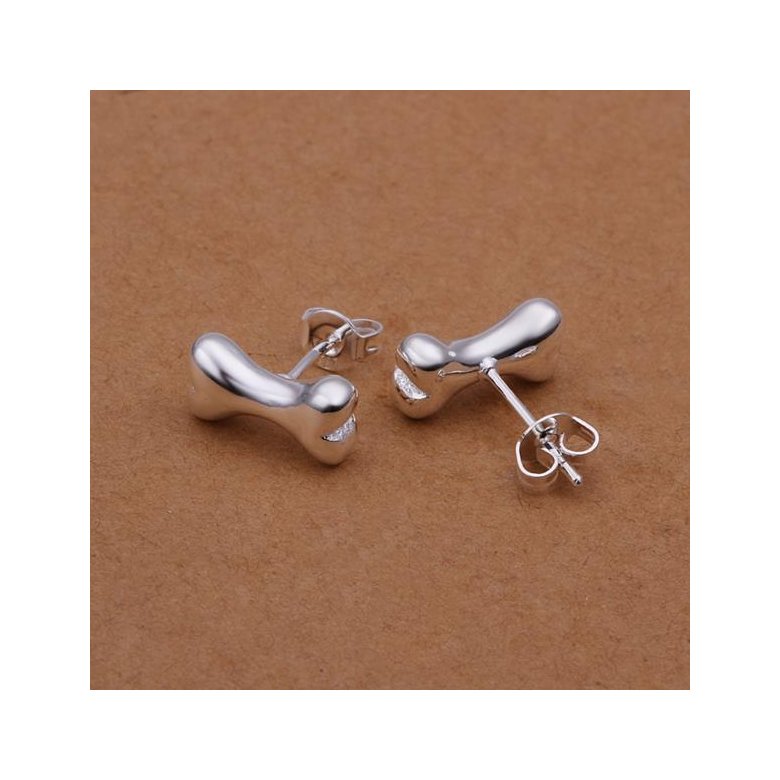 Wholesale jewelry from China Silver Earrings Fashion Jewelry Bone stud Earrings TGSPE196 3