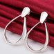 Wholesale Trendy Silver plated Stud Earring Classic Big Circle Hoop Charm Earrings Women Party Gift Fashion Wedding Engagement Jewelry TGSPE221 2 small