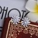 Wholesale Trendy Big Flower Diamond Stud Earring Real silver plated Engagement Wedding Earrings for Women Bridal Party Jewelry Gift TGSPE229 3 small